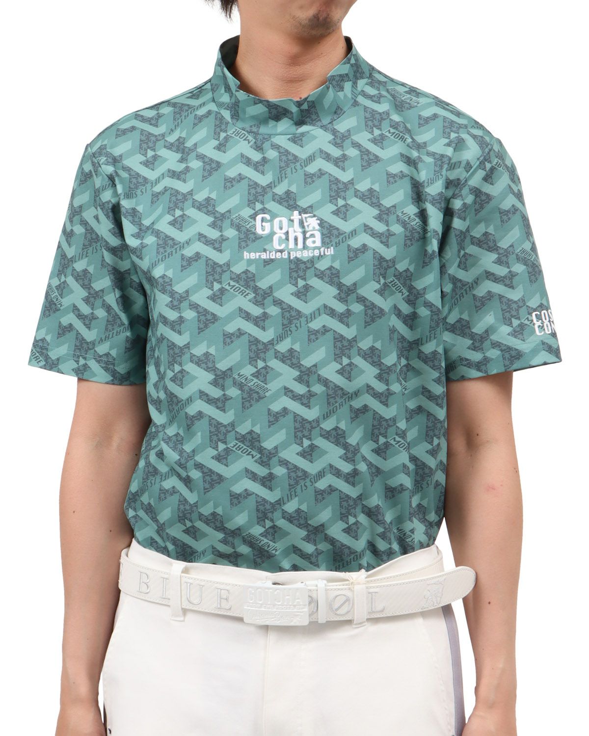 GOTCHA GOLF] ハイブリッド 多機能 アイソメトリック モックネック T