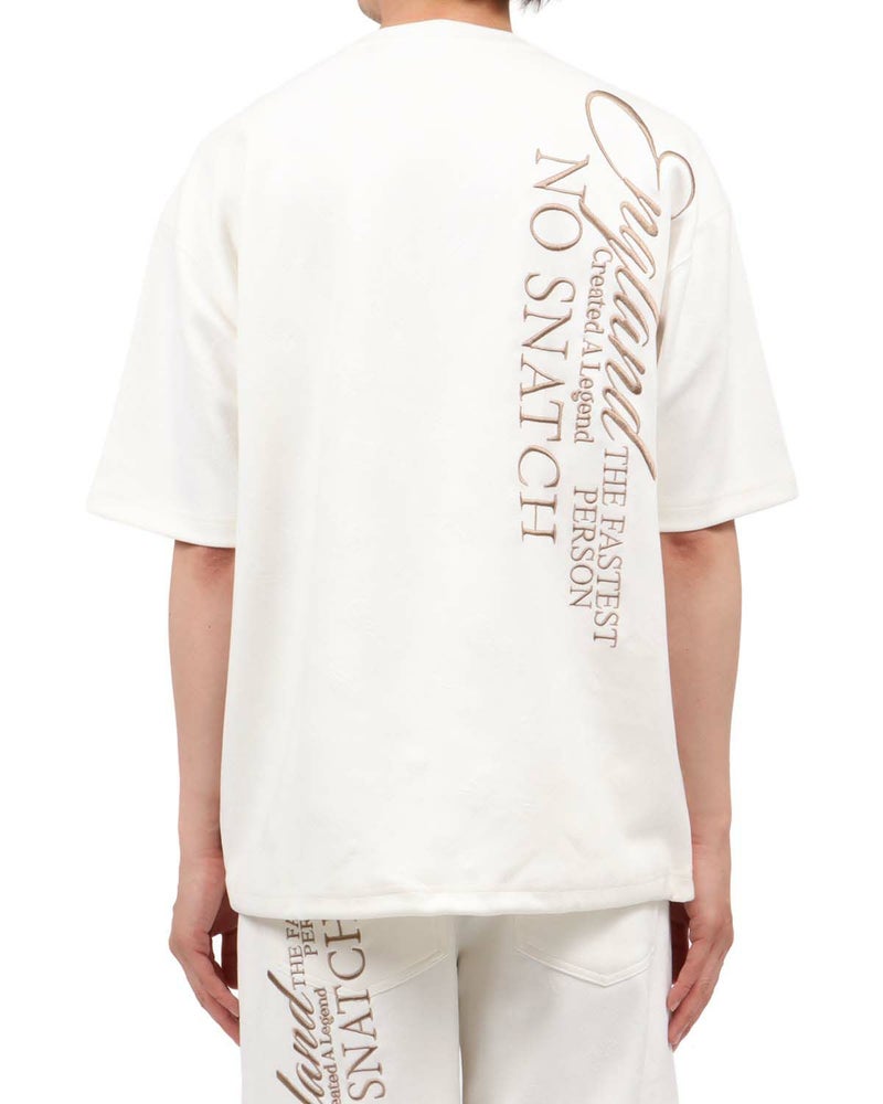 オフホワイト：174cm62kg(Lサイズ着用)