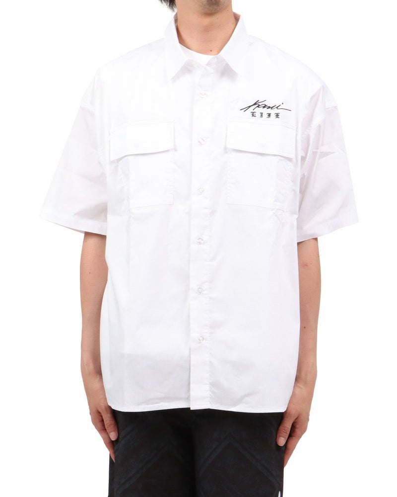 ホワイト：174cm62kg(Lサイズ着用)