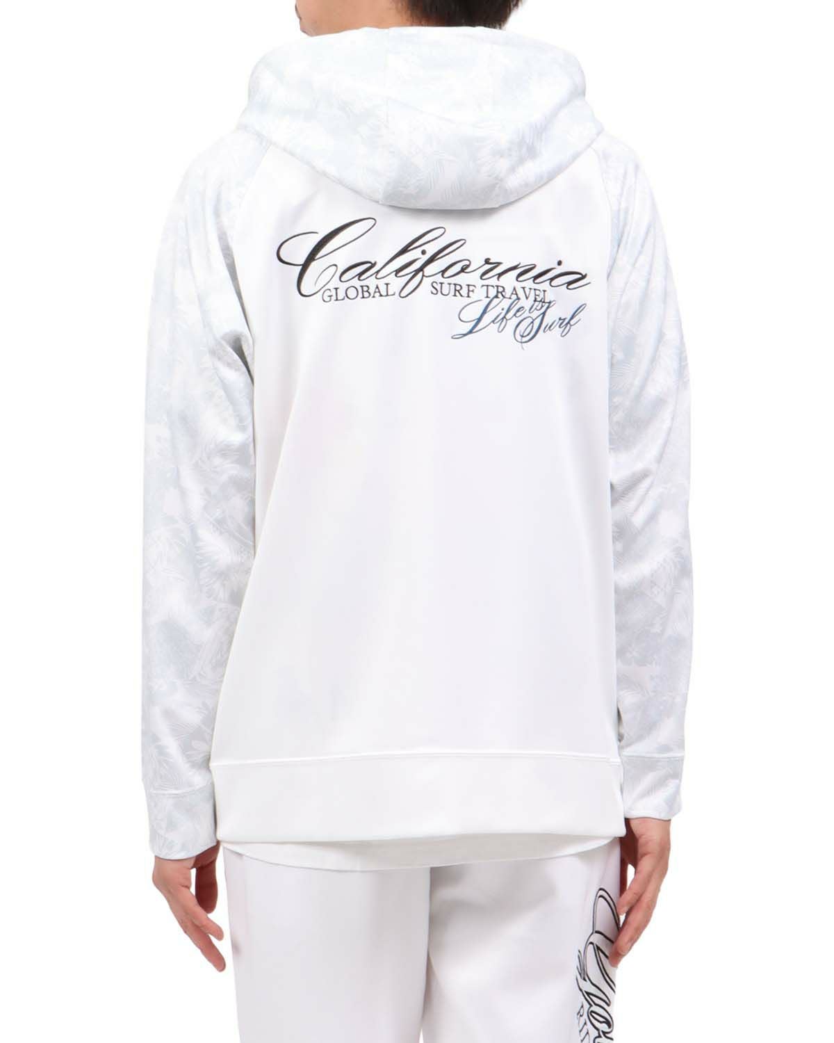 GOTCHA] ハイブリッド 総柄 切替 フルジップ パーカー | PEET ONLINE STORE