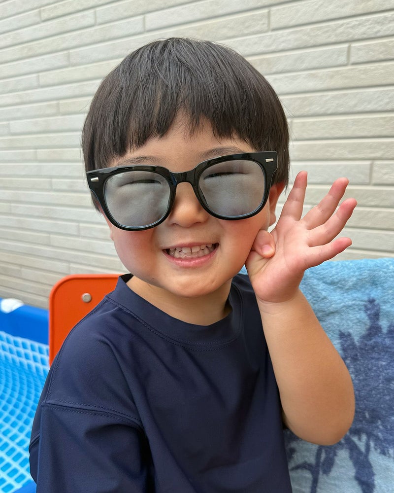 KIDS UV99%cut ウェリントン カラーレンズ サングラス