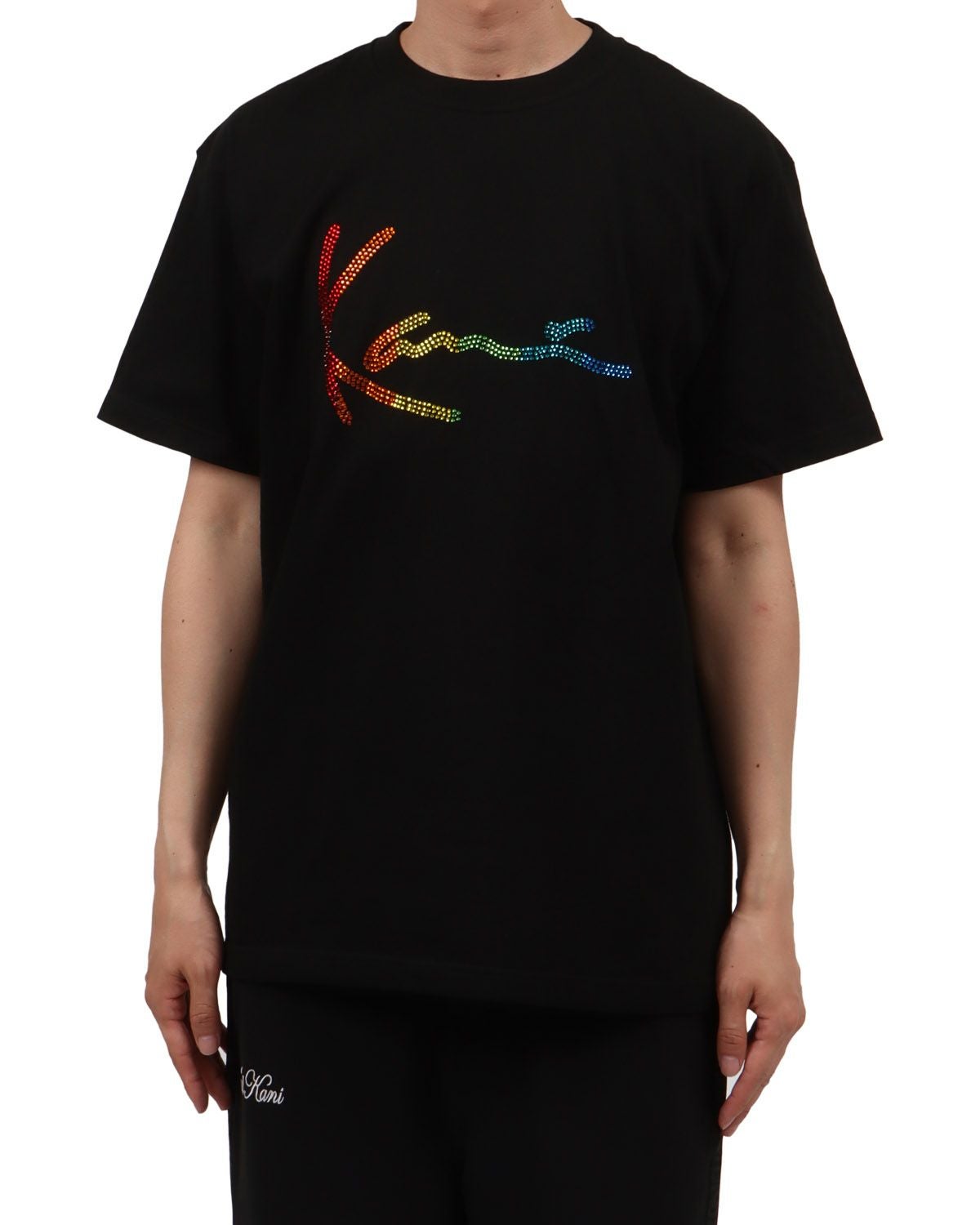 Karl Kani] JAPAN加工 レインボー ラインストーン Tシャツ | PEET