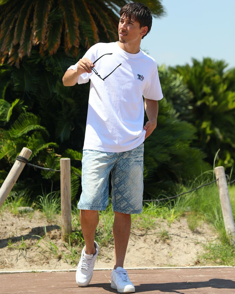 ホワイト：180cm/70kg(Lサイズ着用)