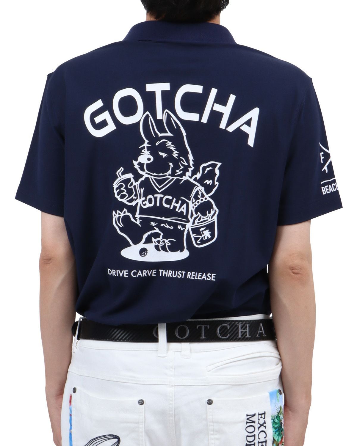 ネイビー：173cm63kg(Lサイズ着用)