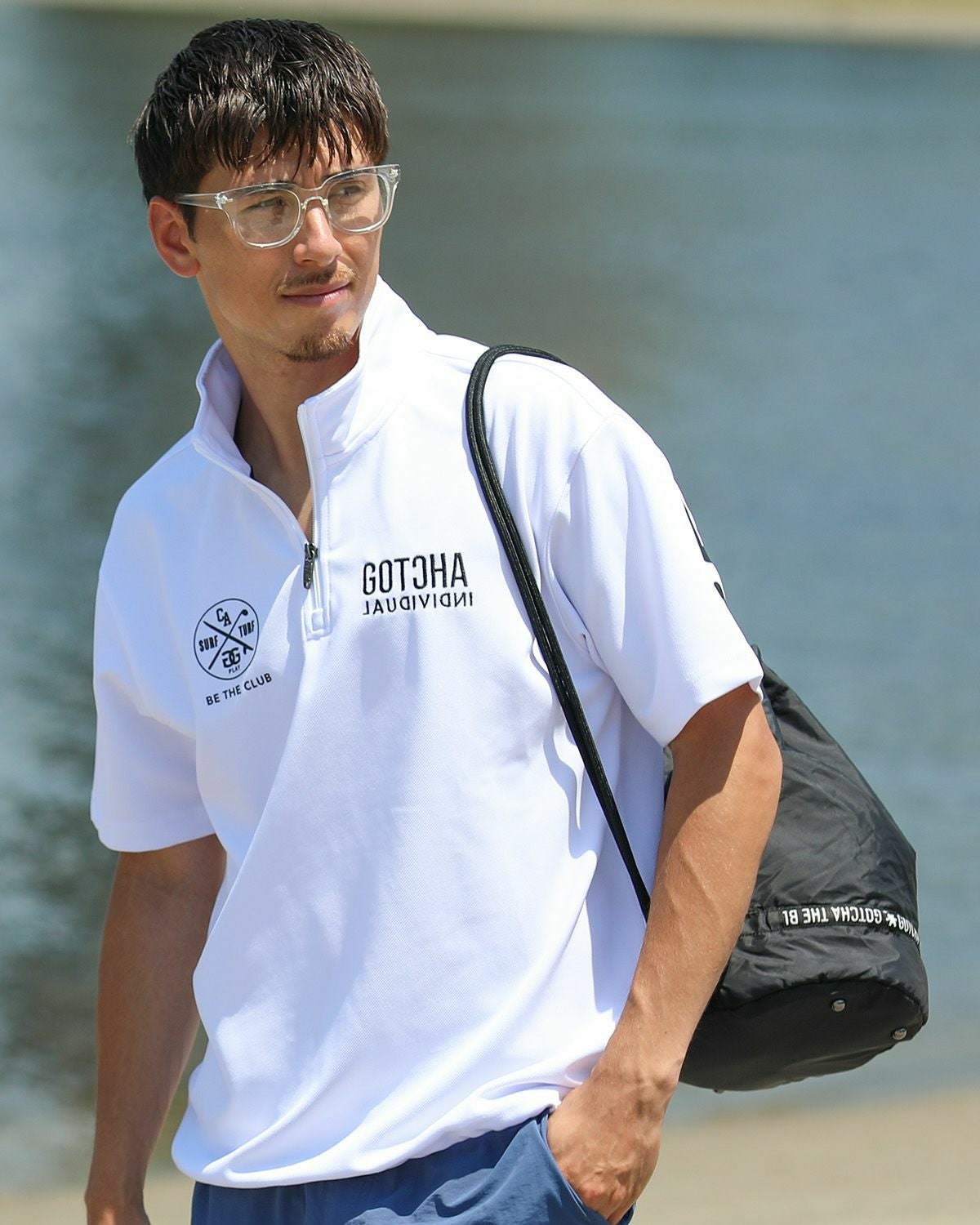 ホワイト：180cm/70kg(Lサイズ着用)