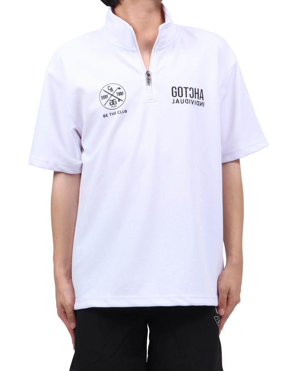 ホワイト：173cm63kg(Lサイズ着用)