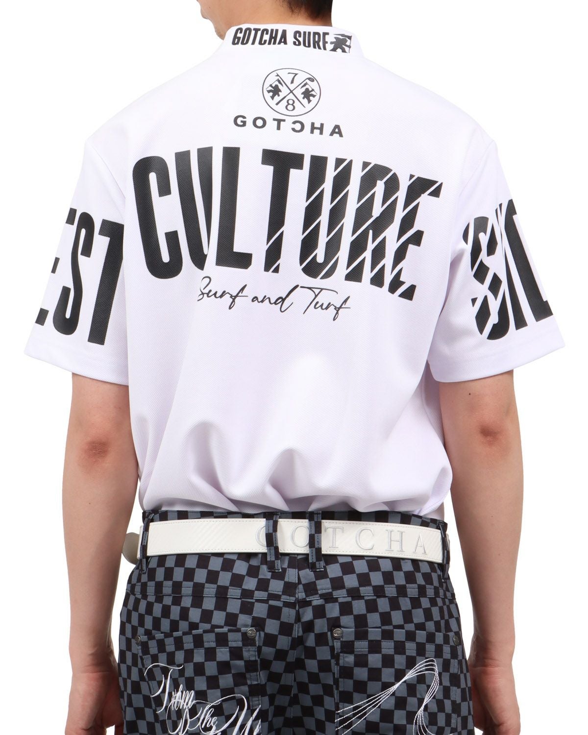 GOTCHA GOLF] デオドラント ビッグ ロゴ ベーシック カルゼ モック