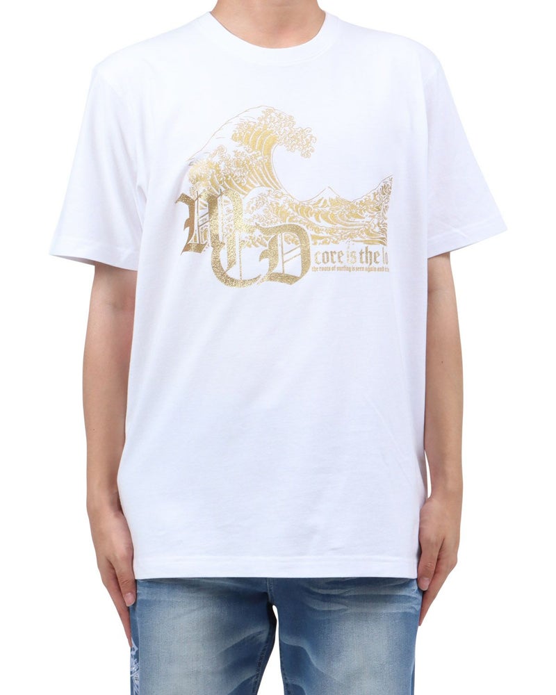 ホワイト：173cm63kg(Lサイズ着用)