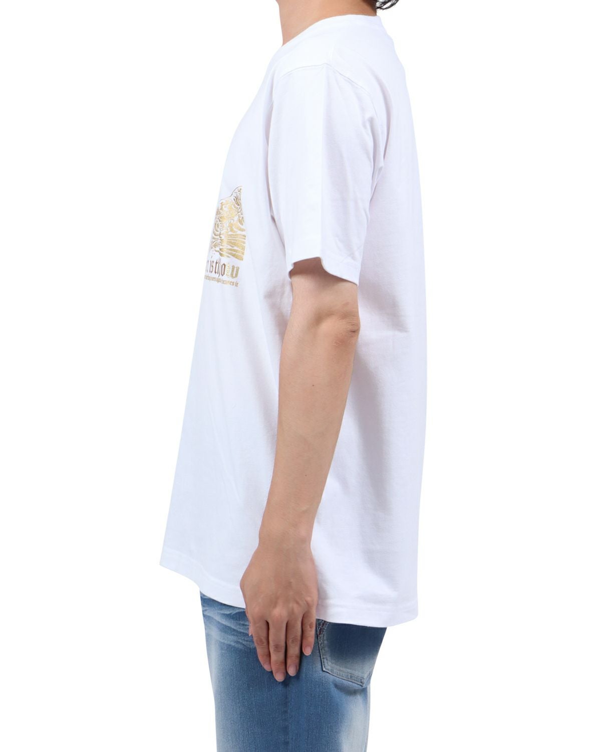 ホワイト：173cm63kg(Lサイズ着用)