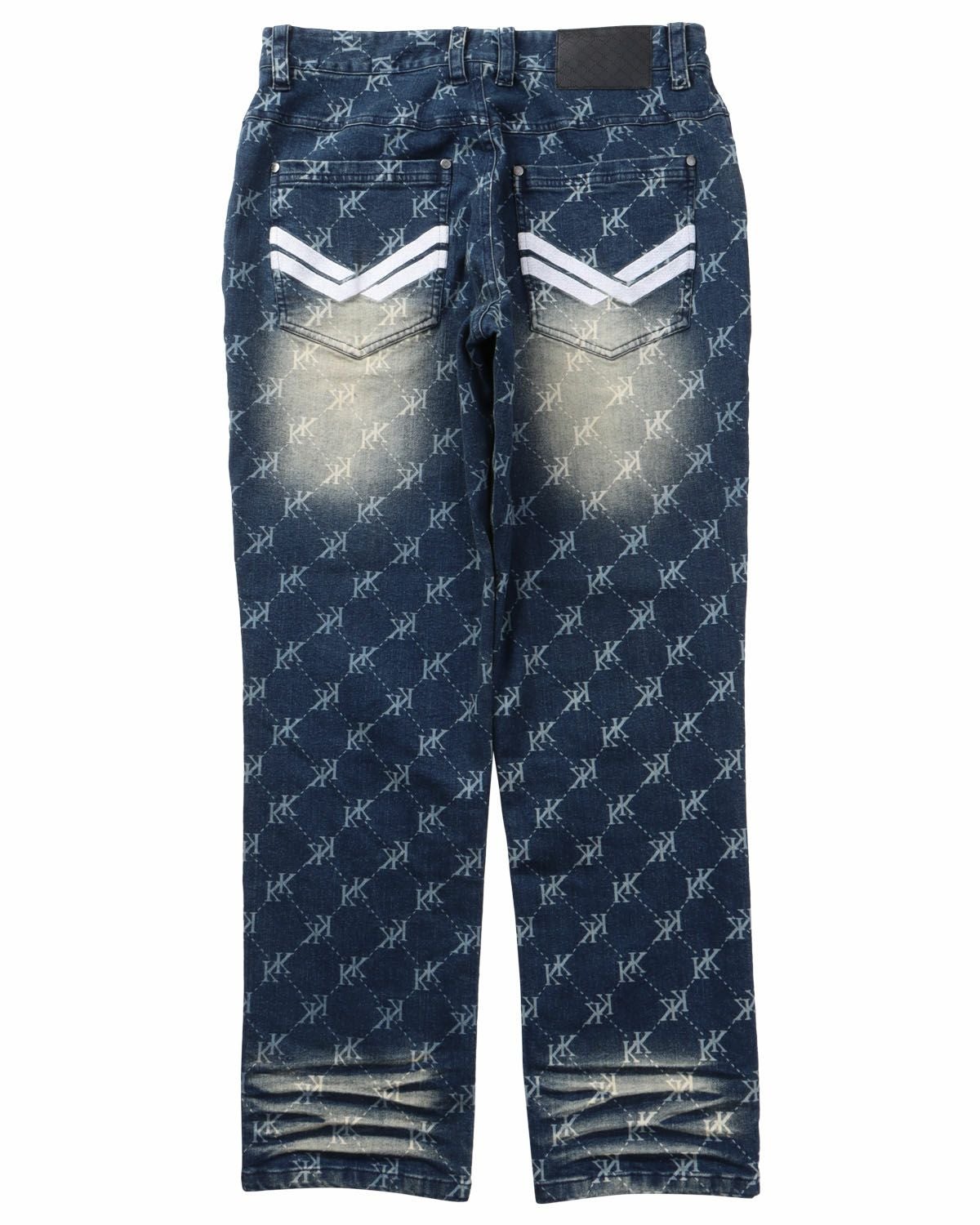 Karl Kani] ストレッチ レーザー モノグラム デニムパンツ | PEET