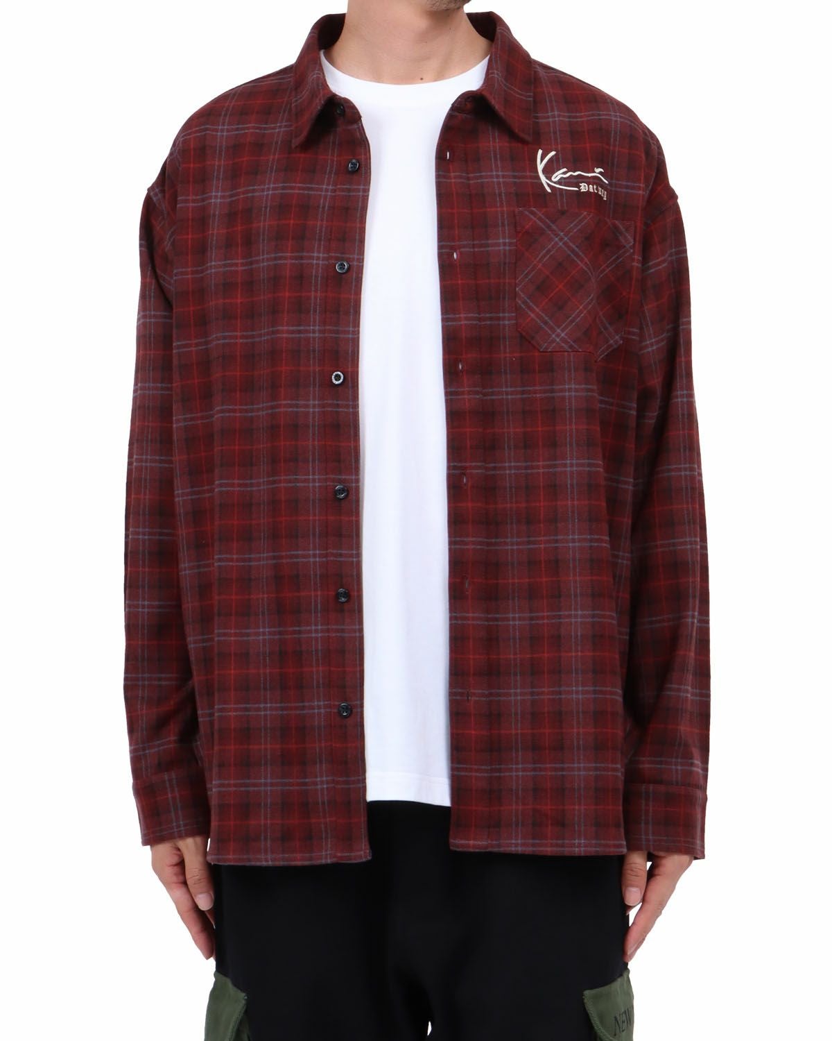 Karl Kani] BIG K ドロップショルダー チェックシャツ | PEET ONLINE STORE