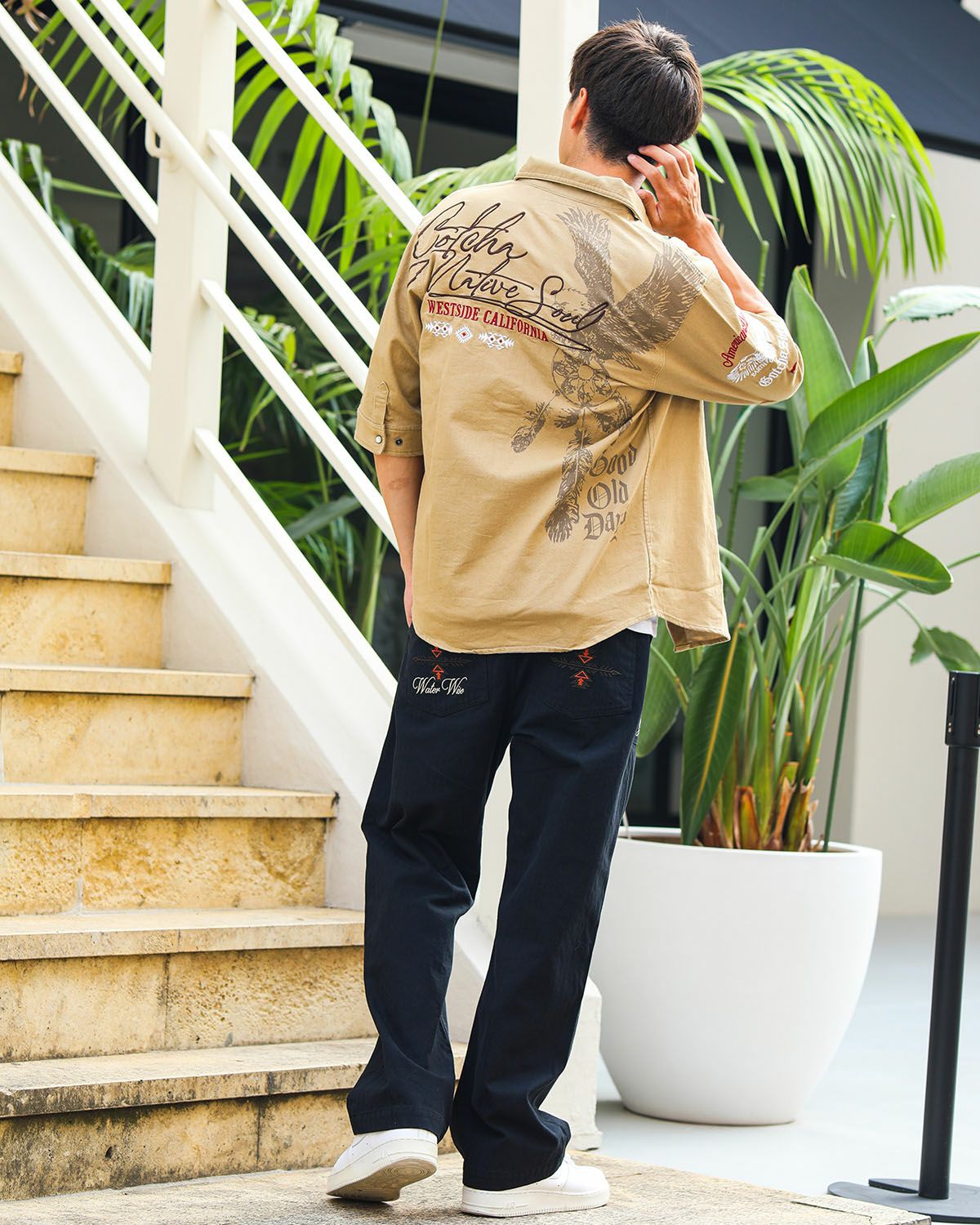 ベージュ：180cm/70kg(Lサイズ着用)