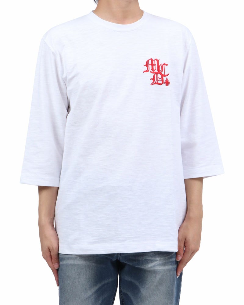 ホワイト：173cm63kg(Lサイズ着用)