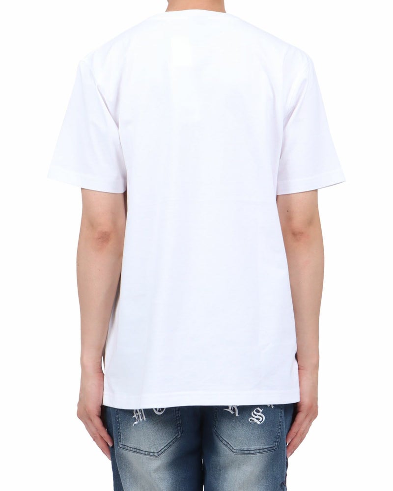 ホワイト：174cm62kg(Lサイズ着用)