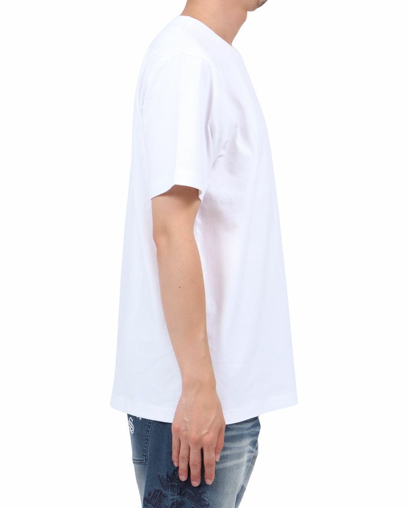 ホワイト：174cm62kg(Lサイズ着用)