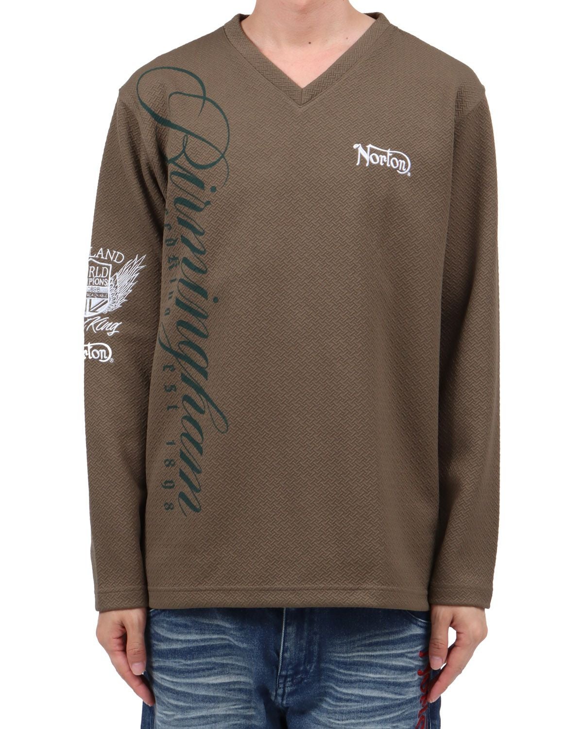 カーキ：174cm62kg(Lサイズ着用)