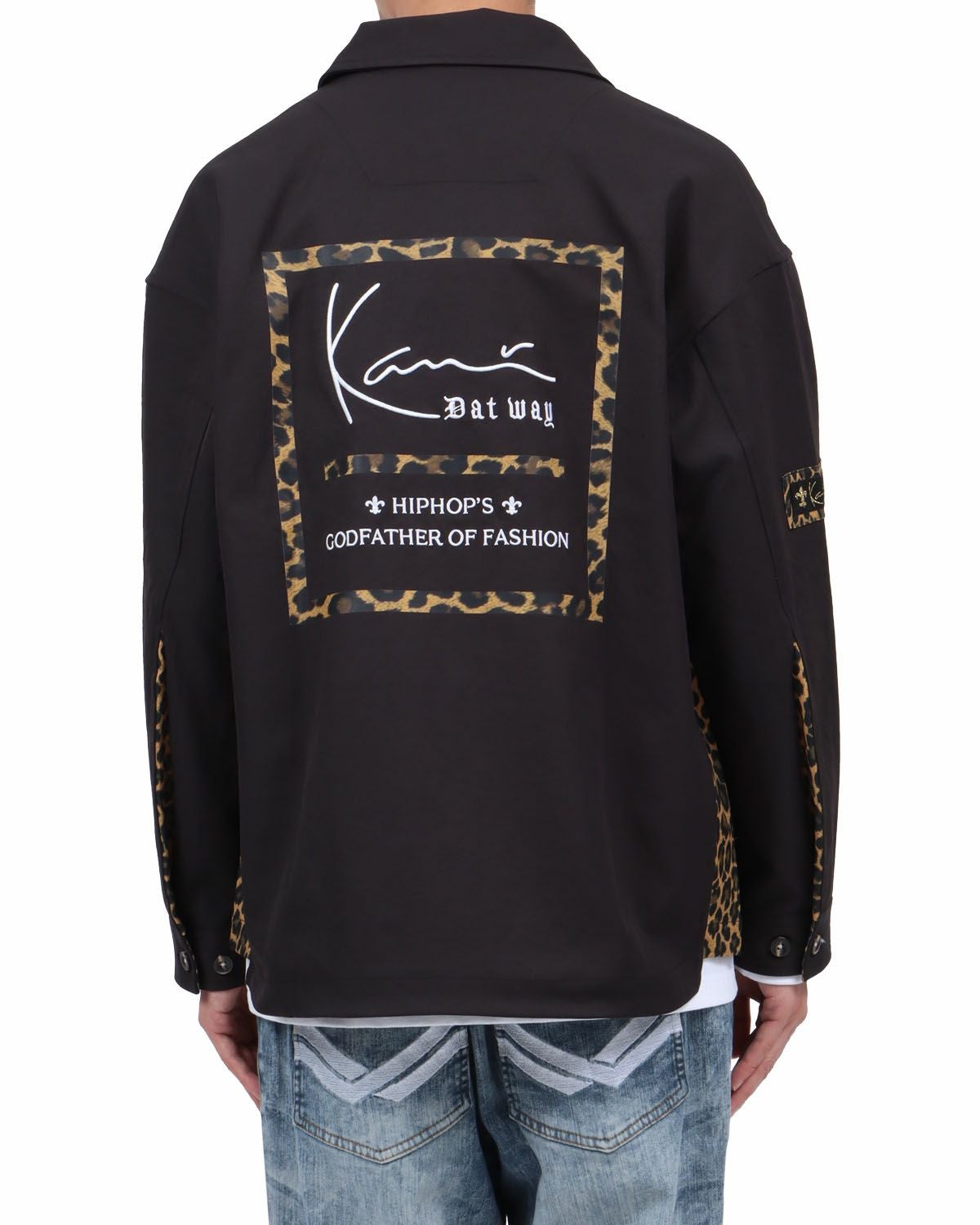Karl Kani] ストレッチ レオパード使い シャツジャケット | PEET