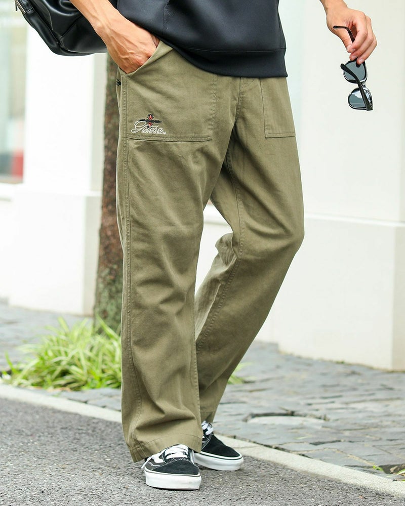 カーキ：180cm/70kg(Lサイズ着用)