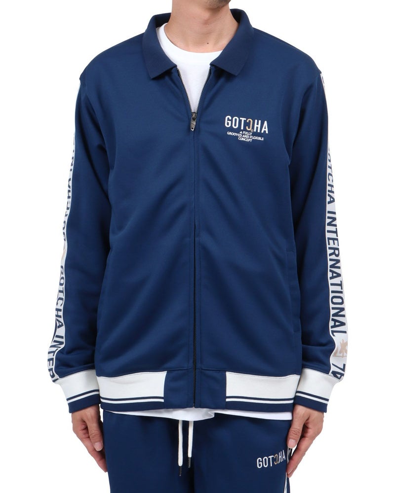 ネイビー：174cm62kg(Lサイズ着用)