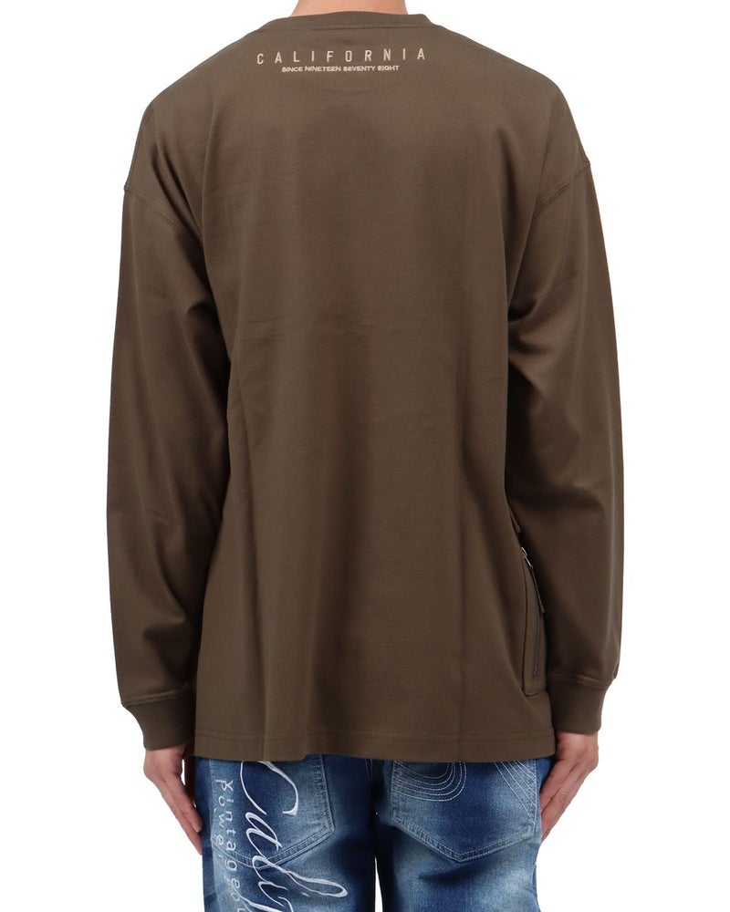 カーキ：174cm62kg(Lサイズ着用)