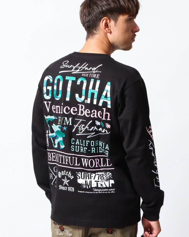 ブラック：180cm/70kg(Lサイズ着用)