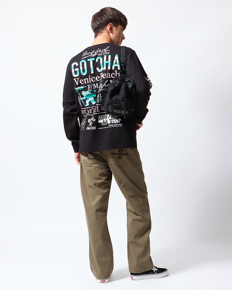 ブラック：180cm/70kg(Lサイズ着用)