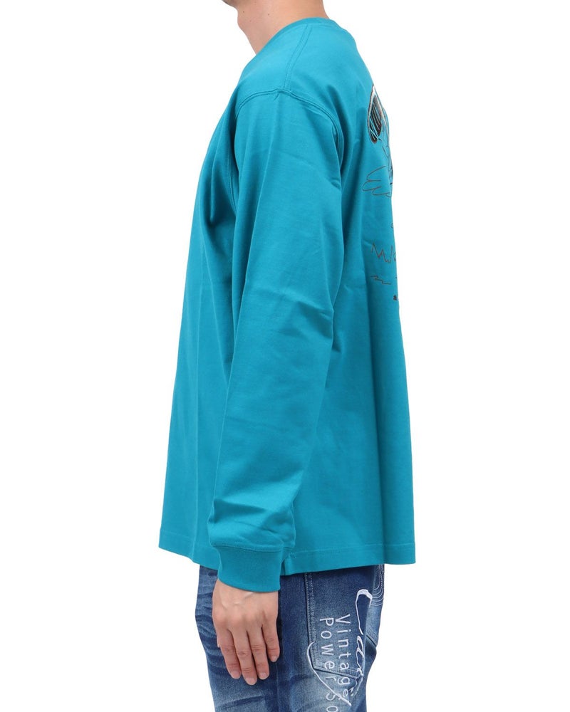 ブルー：174cm62kg(Lサイズ着用)