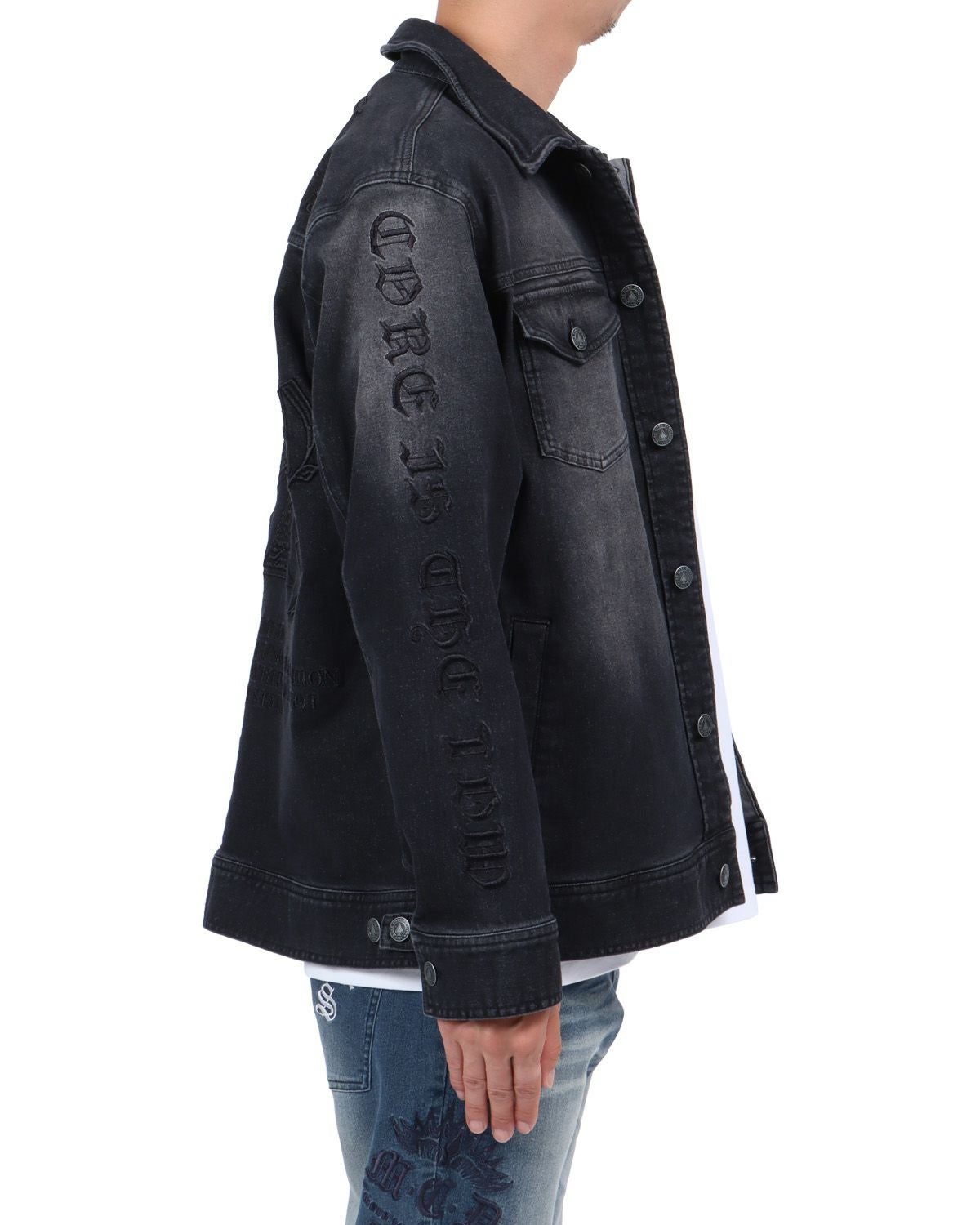 MCD] ストレッチ ブラック デニムジャケット | PEET ONLINE STORE