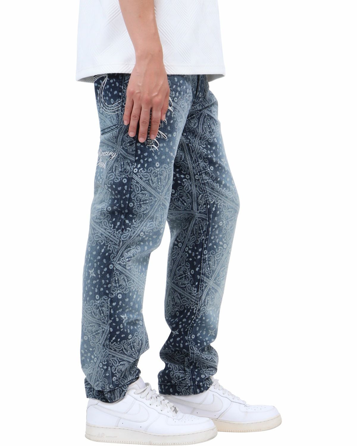 GOTCHA] 総柄 ストレッチ デニムパンツ | PEET ONLINE STORE