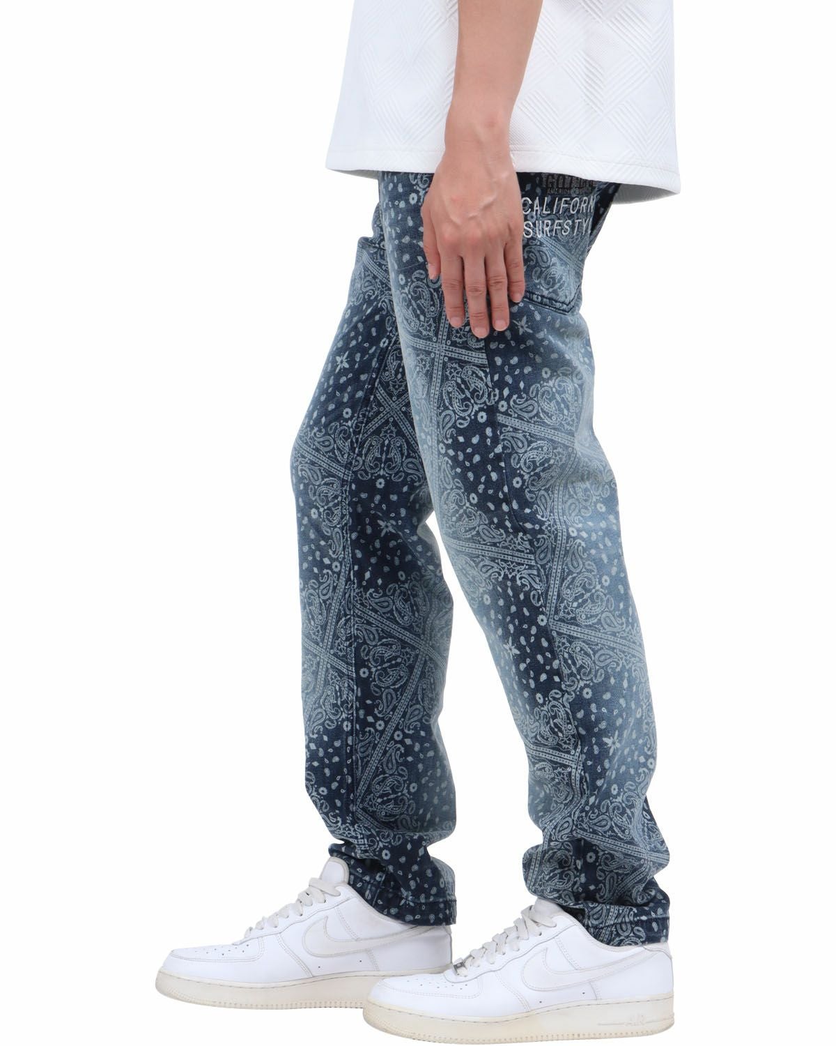 GOTCHA] 総柄 ストレッチ デニムパンツ | PEET ONLINE STORE