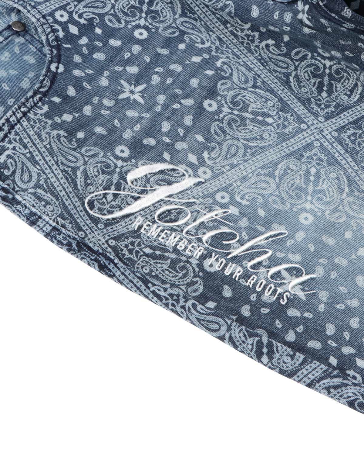 GOTCHA] 総柄 ストレッチ デニムパンツ | PEET ONLINE STORE