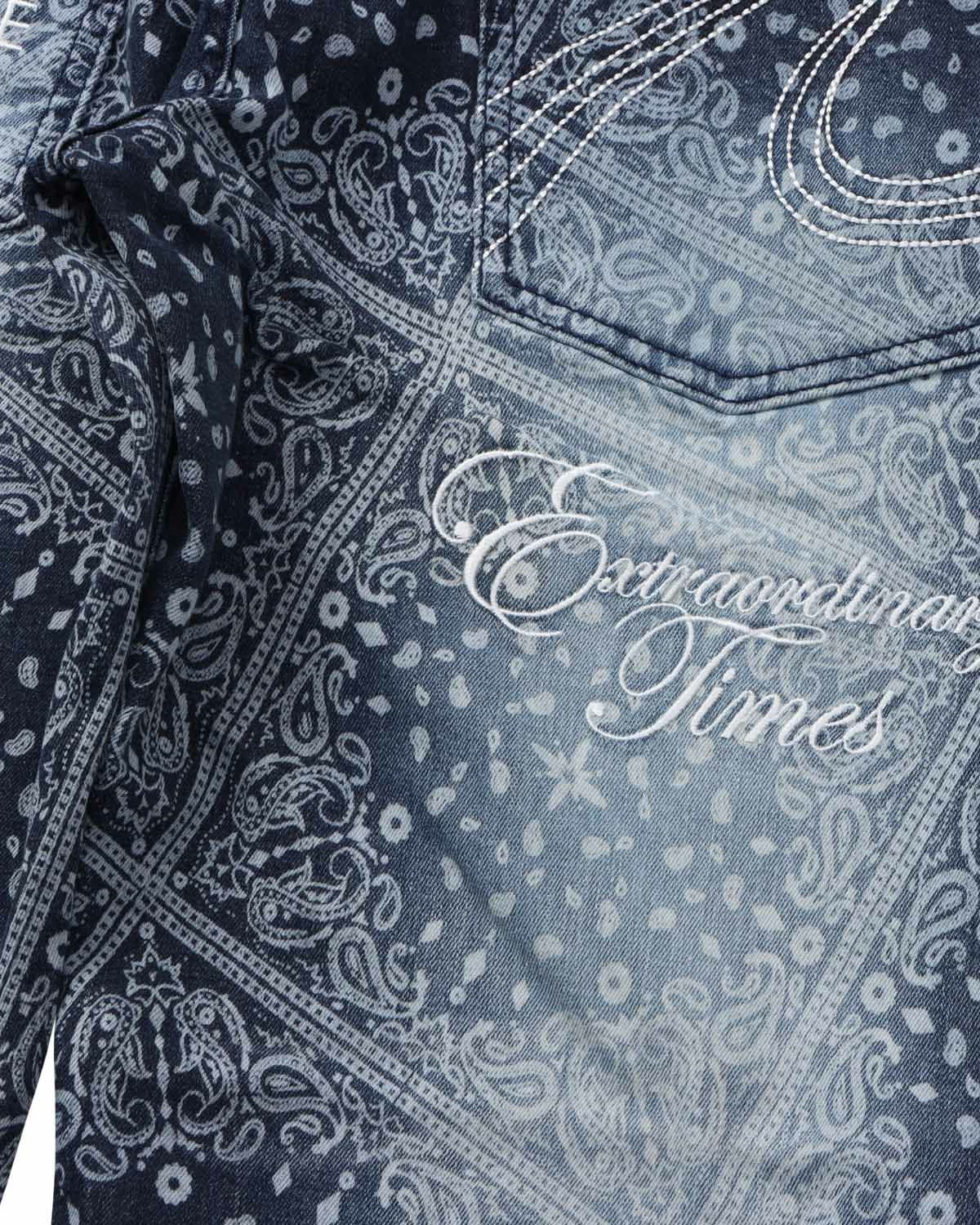 GOTCHA] 総柄 ストレッチ デニムパンツ | PEET ONLINE STORE
