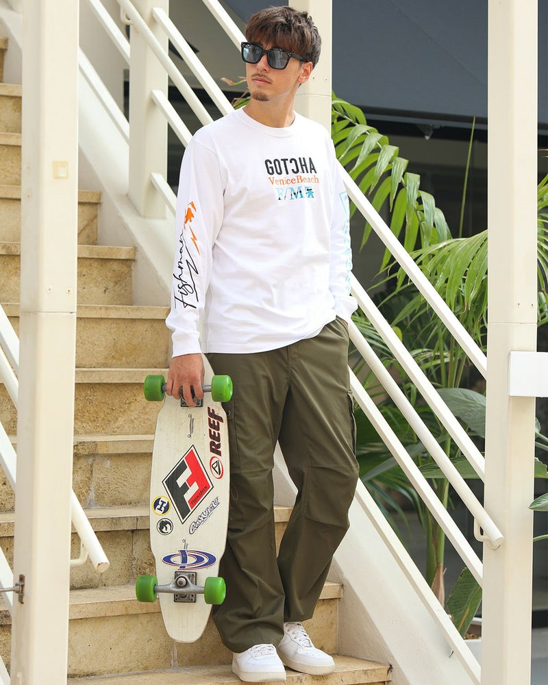 カーキ：180cm/70kg(Lサイズ着用)