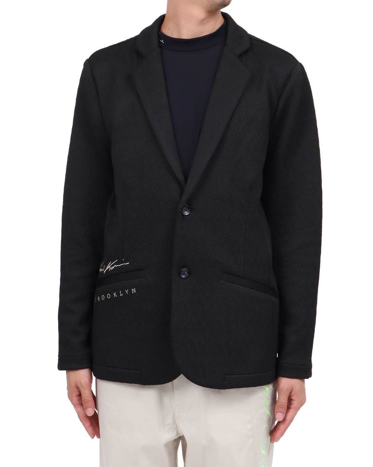   GOLF ブラックジャケット L Karl Kani GOLF] ジャカード テーラードジャケット | PEET ONLINE STORE