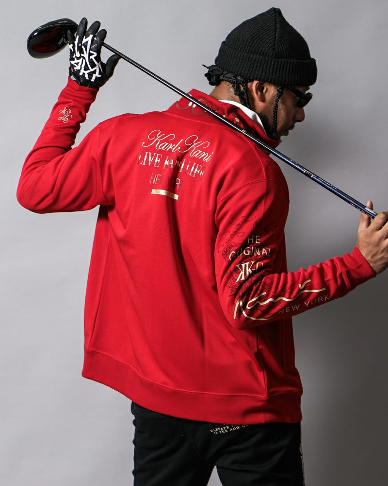 Karl Kani GOLF] ポリスムース アーム インパクト スタンドジャケット