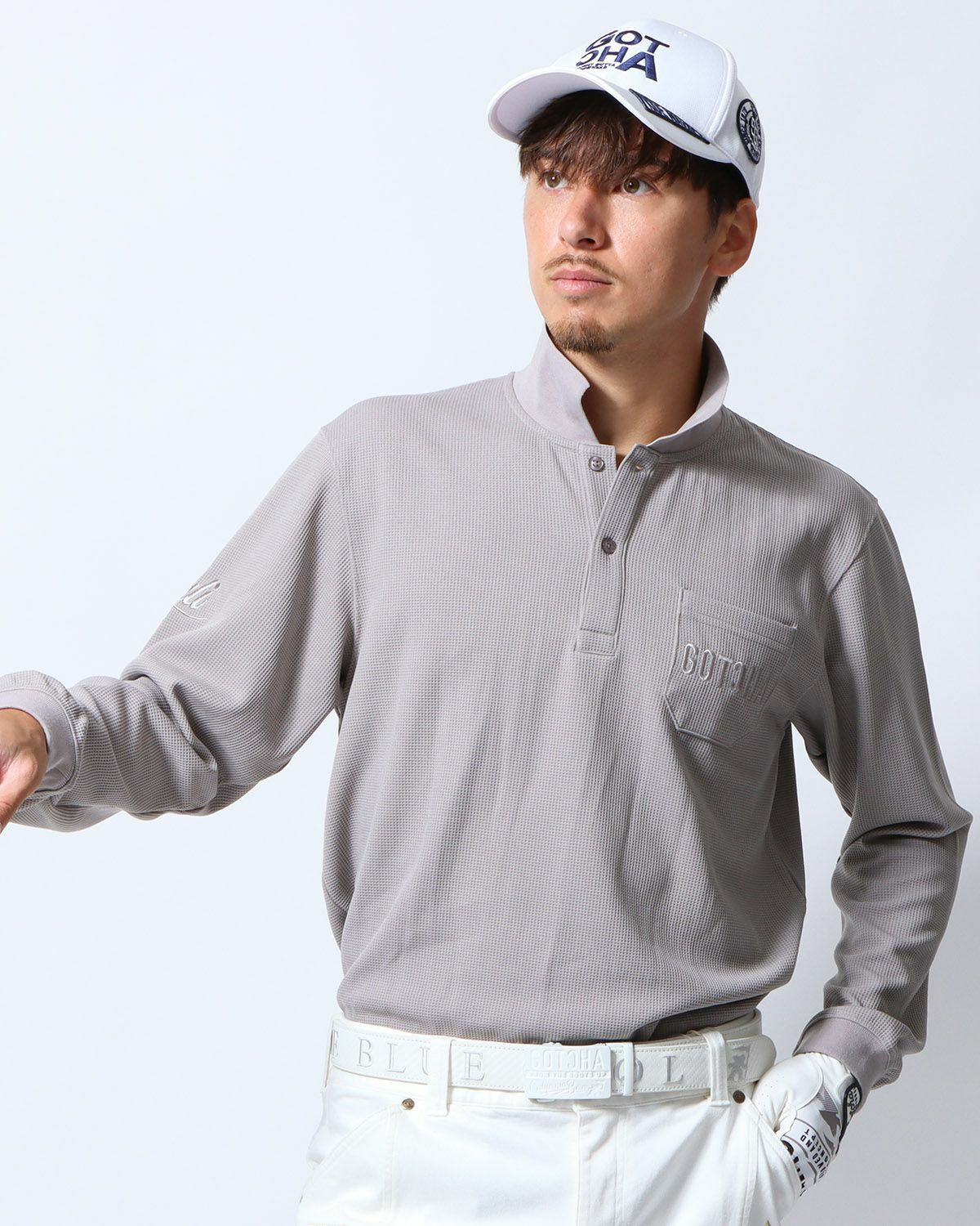 GOTCHA GOLF] 吸水速乾 ワッフル ロング ポロシャツ | PEET ONLINE STORE