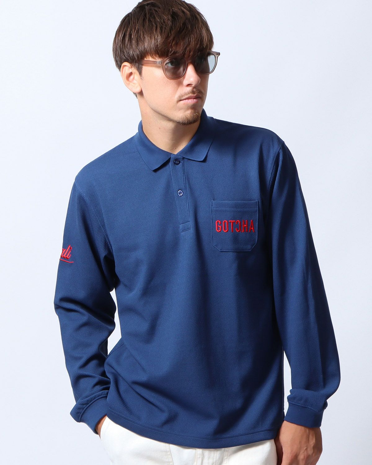 GOTCHA GOLF] 吸水速乾 ワッフル ロング ポロシャツ | PEET ONLINE STORE