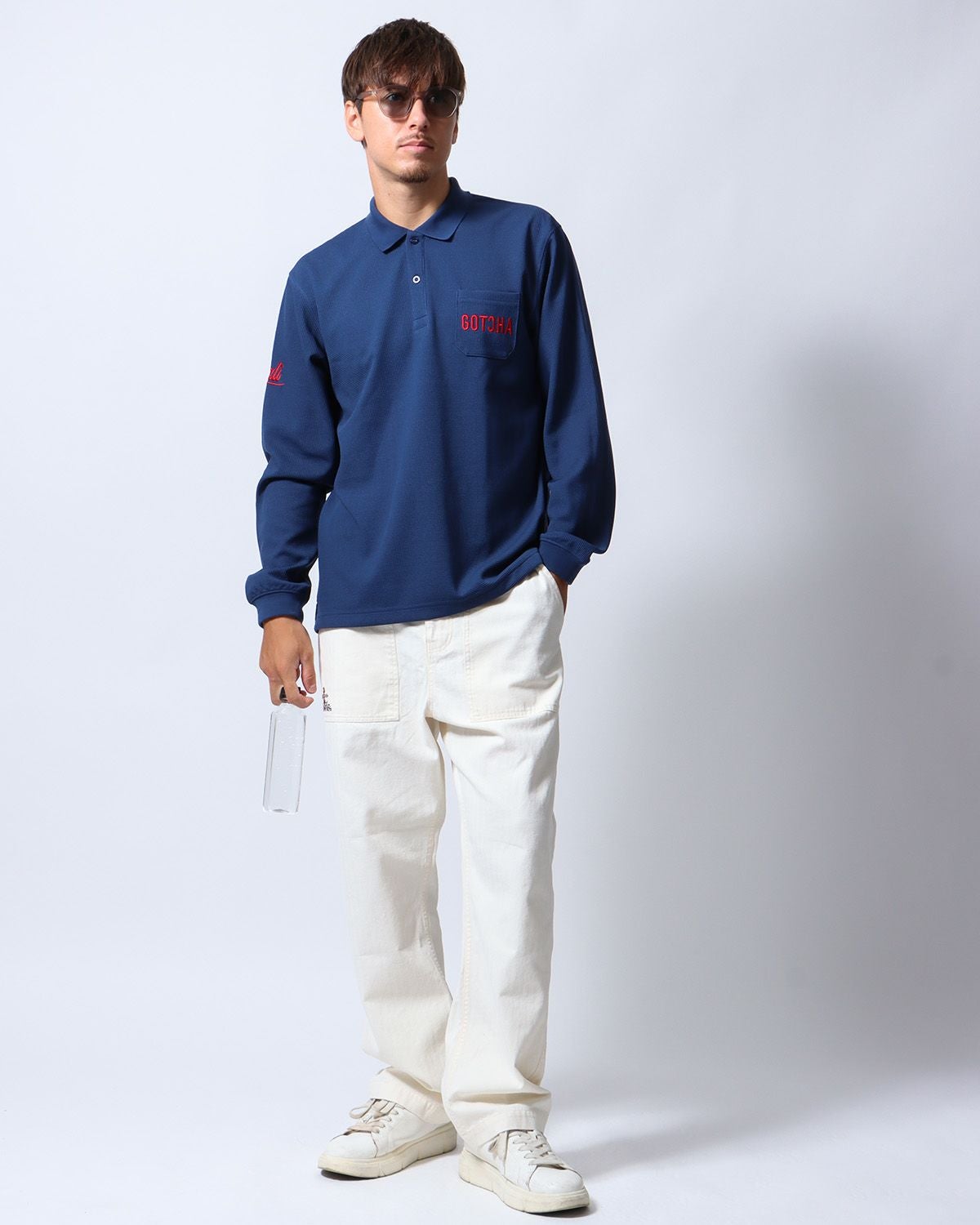 GOTCHA GOLF] 吸水速乾 ワッフル ロング ポロシャツ | PEET ONLINE STORE