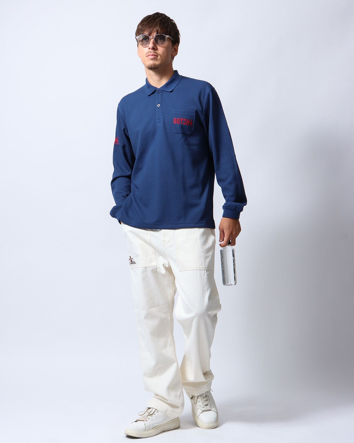 GOTCHA GOLF] 吸水速乾 ワッフル ロング ポロシャツ | PEET ONLINE STORE