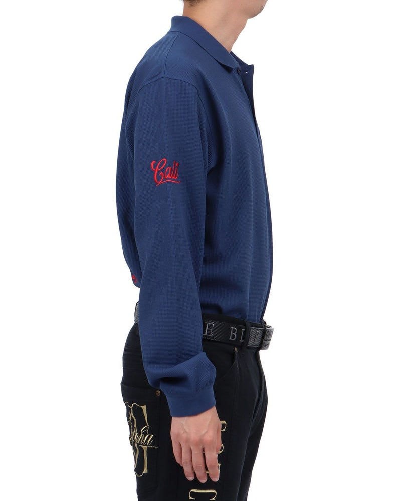 ネイビー：174cm62kg(Lサイズ着用)