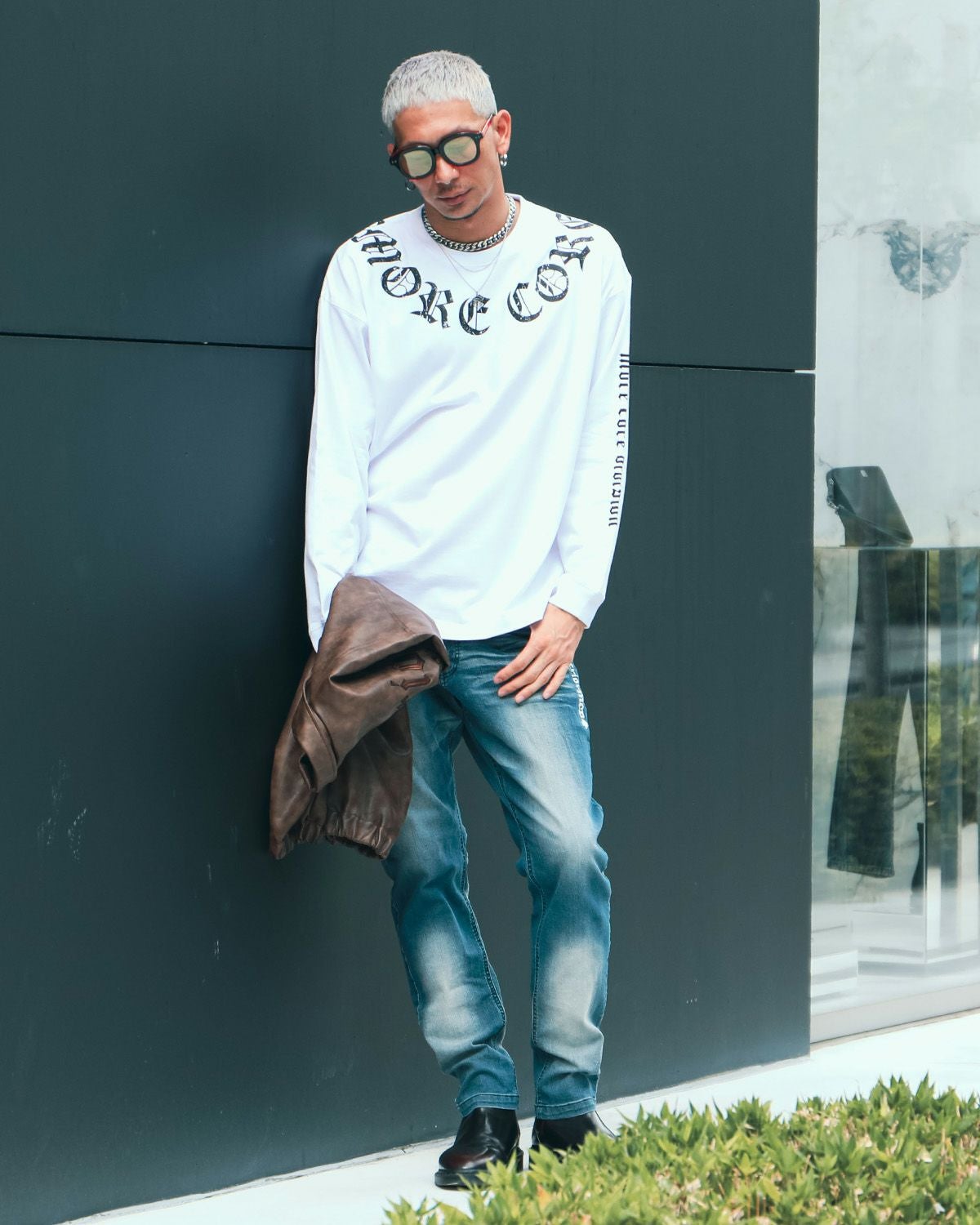 MCD] アラウンド ザ ネック ロゴ ロンT | PEET ONLINE STORE