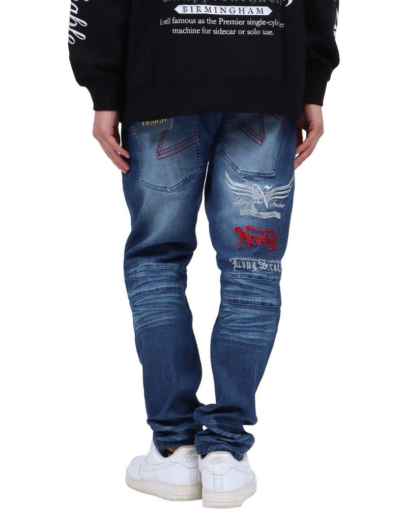 インディゴ：174cm62kg(Lサイズ着用)