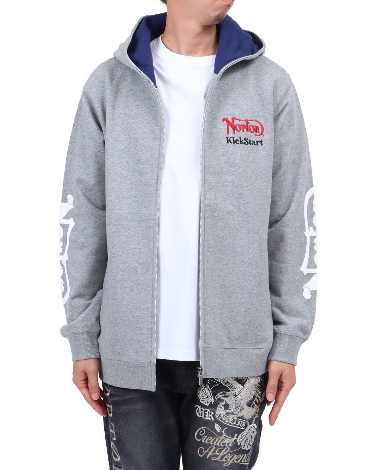 杢グレー：174cm62kg(Lサイズ着用)