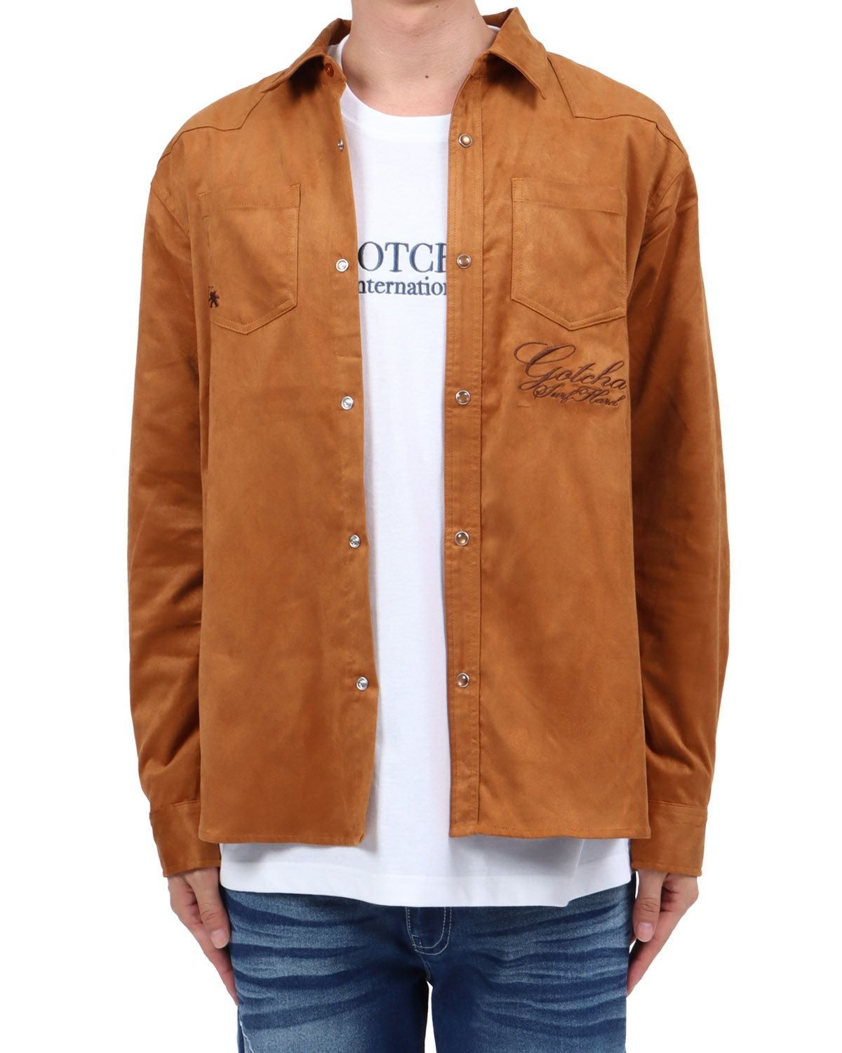 キャメル：174cm62kg(Lサイズ着用)