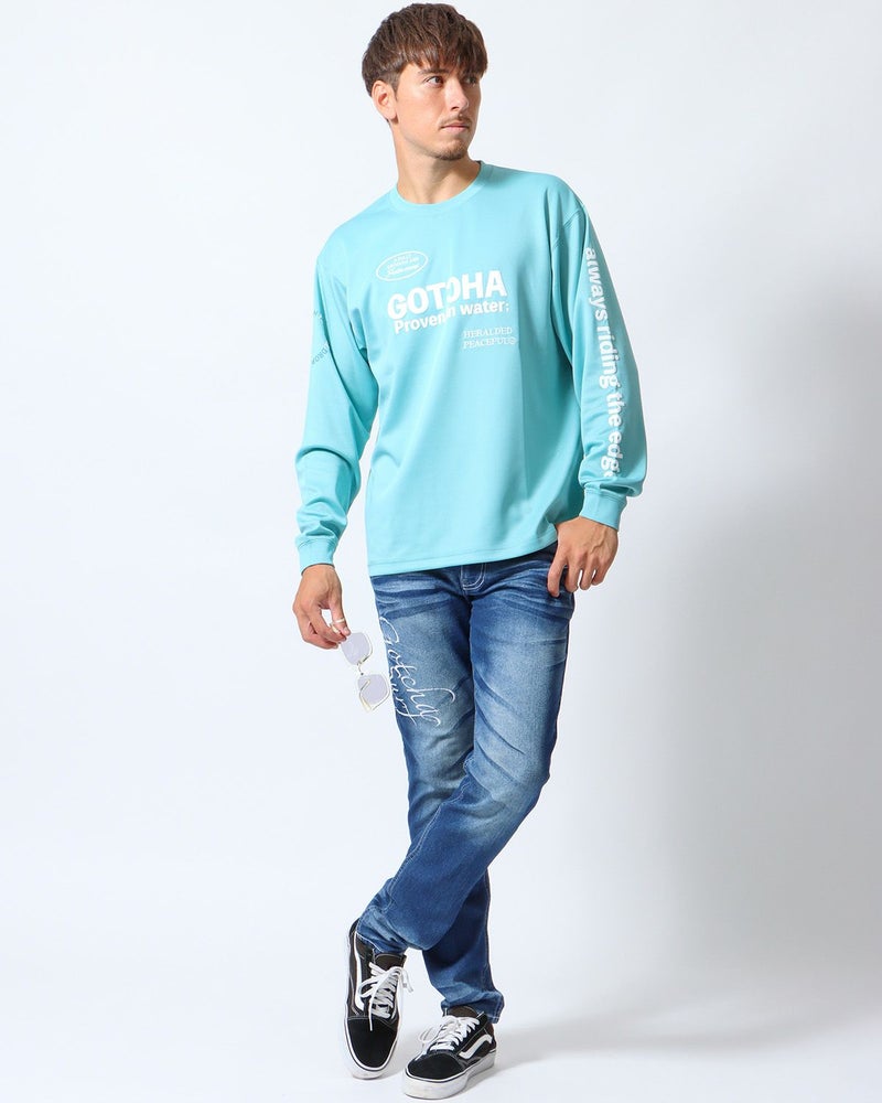 アップルグリーン：180cm/70kg(Lサイズ着用)