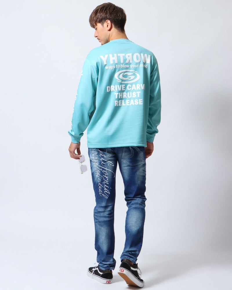 アップルグリーン：180cm/70kg(Lサイズ着用)