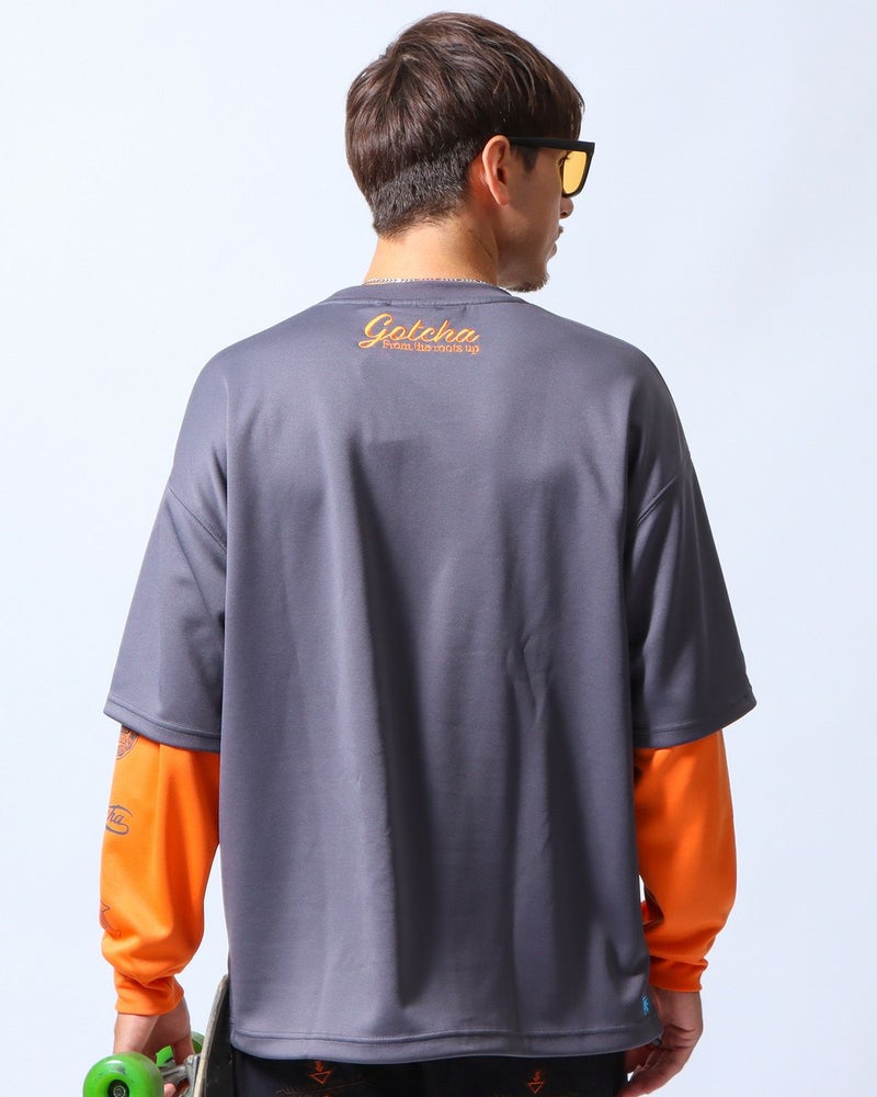 チャコール：180cm/70kg(Lサイズ着用)