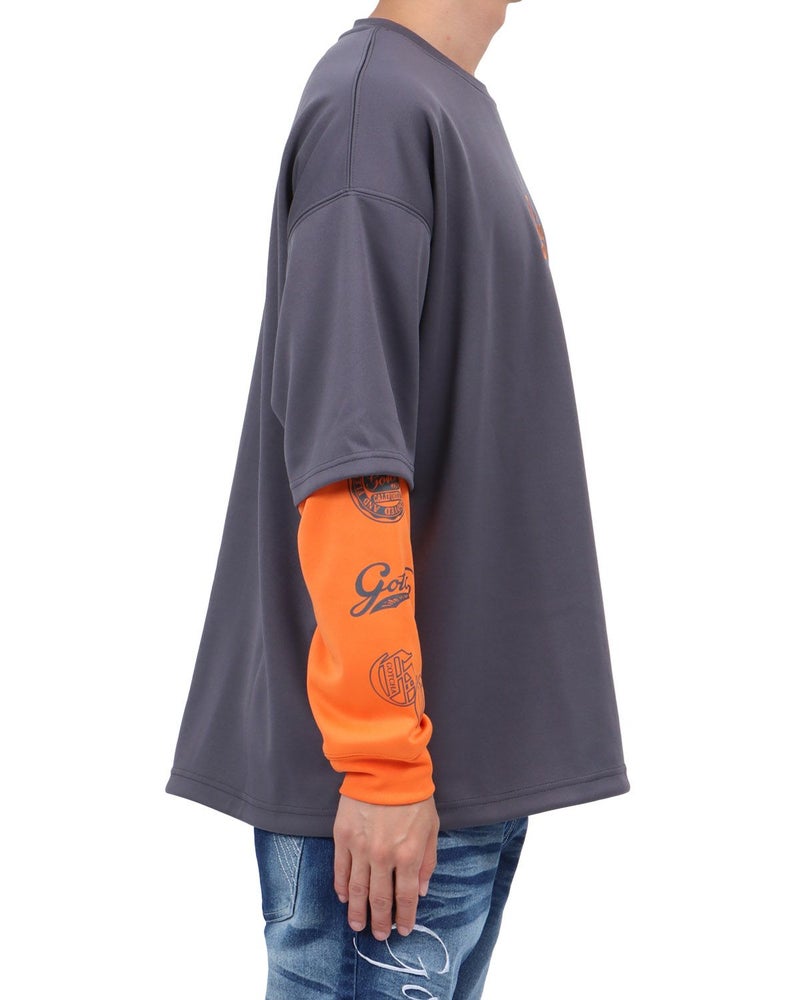 チャコール：174cm62kg(Lサイズ着用)