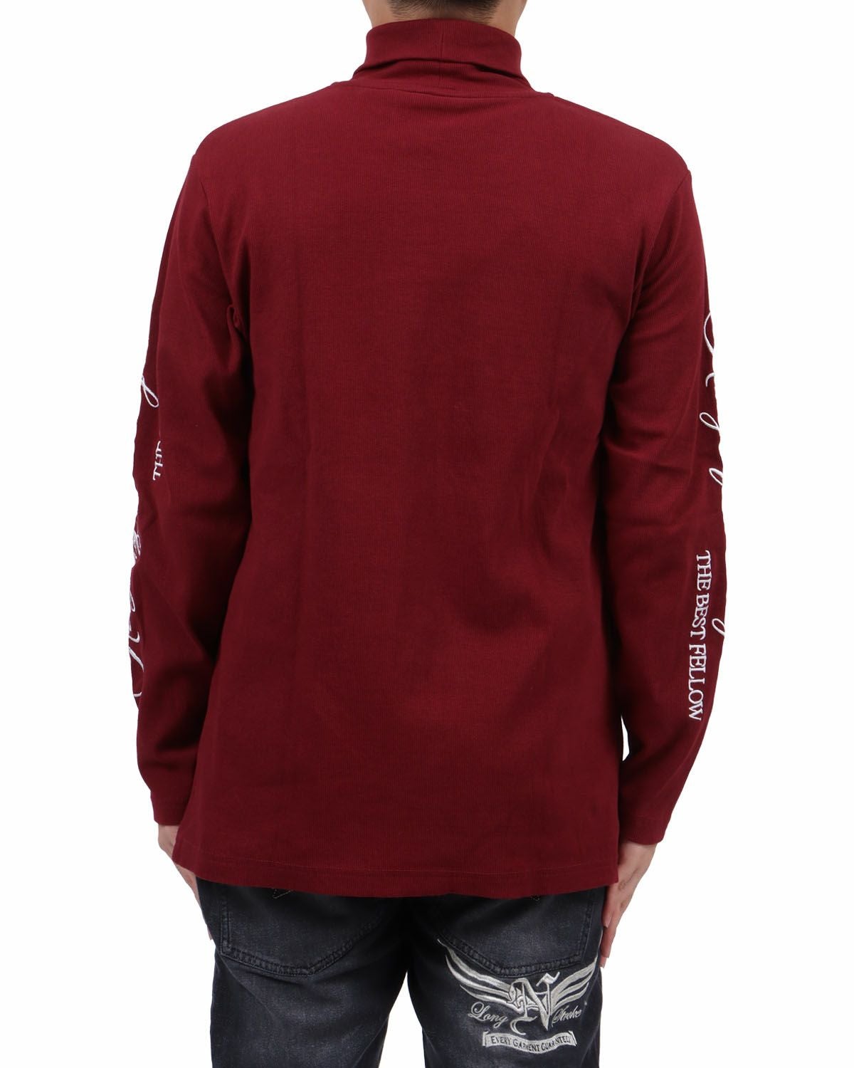 ダークレッド：173cm63kg(Lサイズ着用)