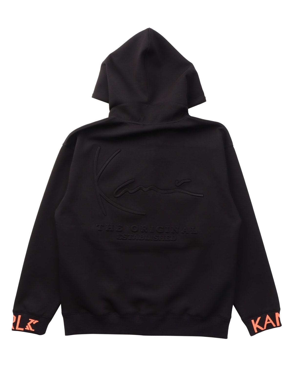 Karl Kani] ネオン ポイント ダンボールニット フルジップ パーカー
